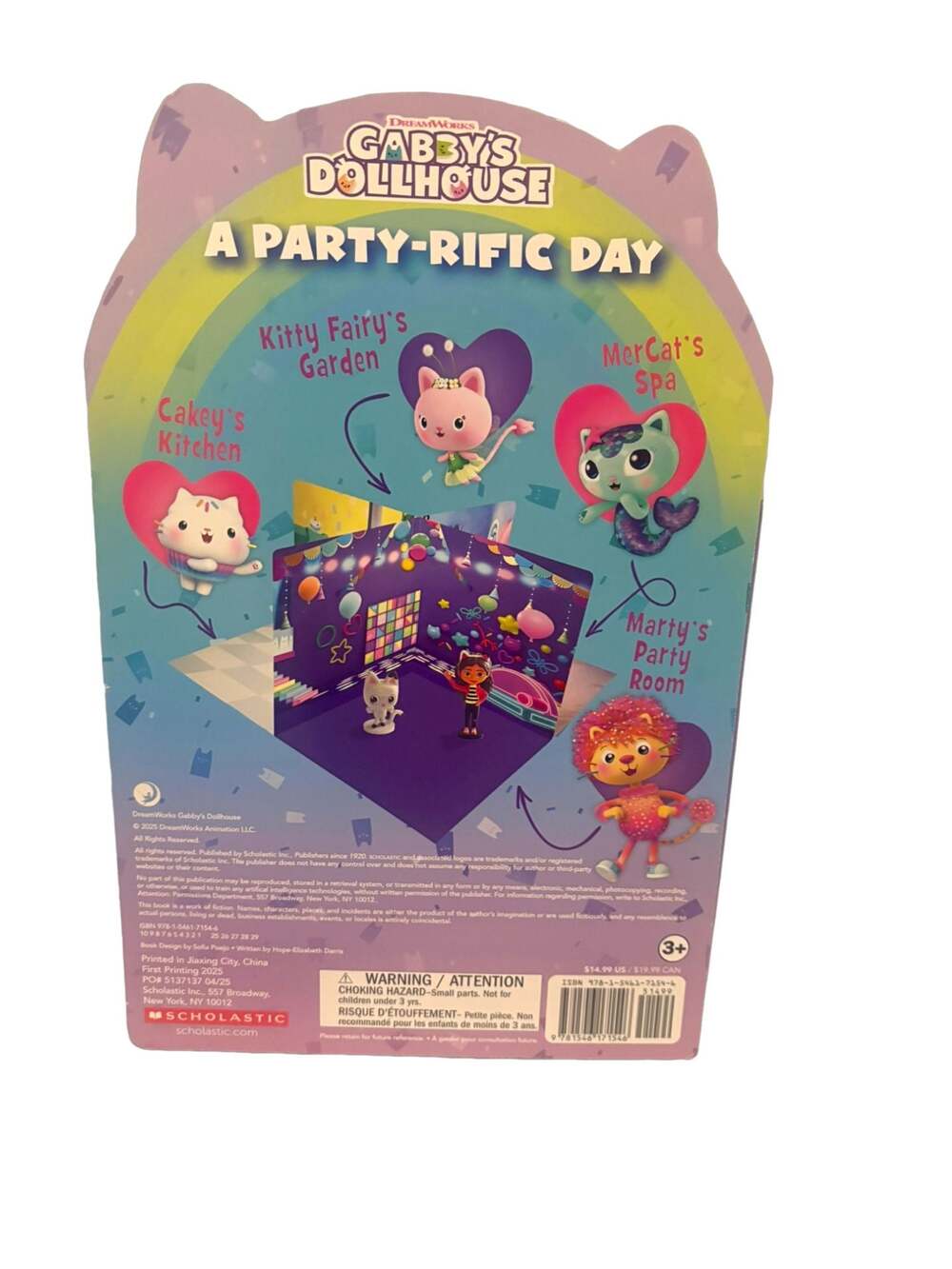 Scholastic Gabby's Dollhouse: A Party-rific Day Fold-Out Play Book - Picture 2 of 2
